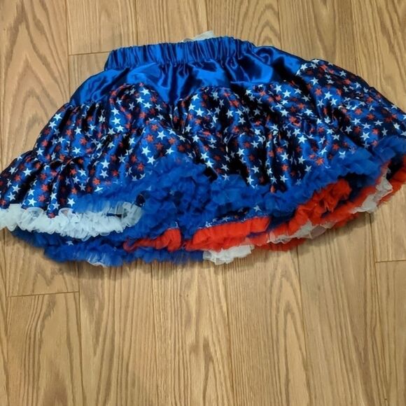 Minnie Mouse red white blue skirt set Sz 4/5 - Picture 6 of 6